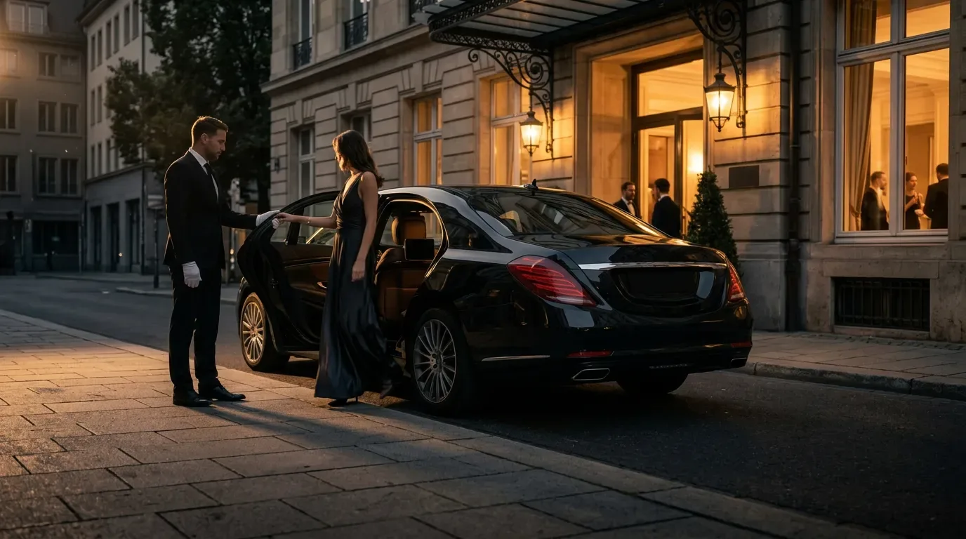 Luxury event arrival New York